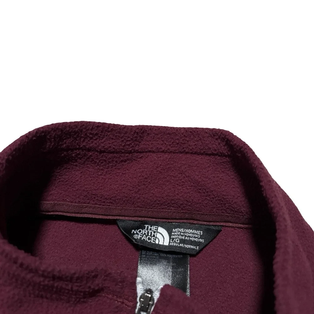 The‎ North Face Men's 1/4 Zip Lightweight Fleece Pullover Red Size Large 23 x 28